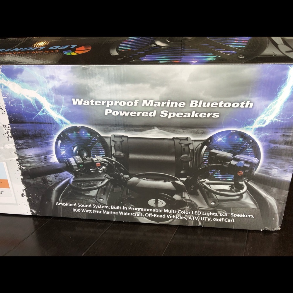 Waterproof Bluetooth powered speakers